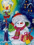 Snowman Celebrating Christmas